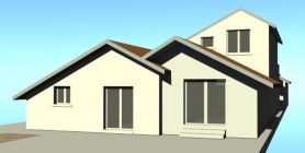 Construction d'un garage avec un appentis - Esquisse projet extension