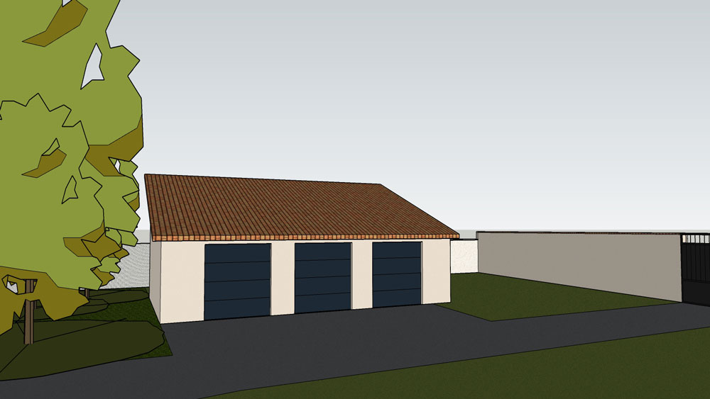 Construction d'un garage