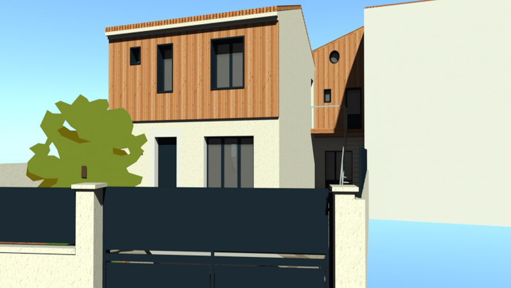CrÃ©ation d'un studio - AmÃ©nagement de la faÃ§ade